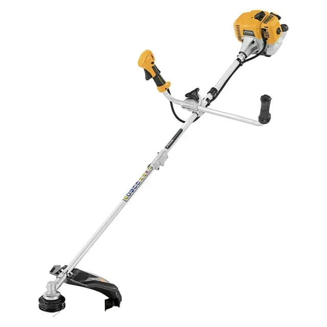 STIGA Benzin-Motorsense »BC 330 AB«, Schnittkreis: 43 cm Faden / 25,5 cm Messer - gelb
