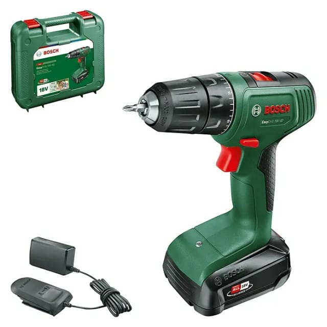 BOSCH HOME & GARDEN Akku-Zweigang-Bohrschrauber »EasyDrill 18V-40«, 1 Akkupack PBA 18V 2,0Ah W-B - gruen