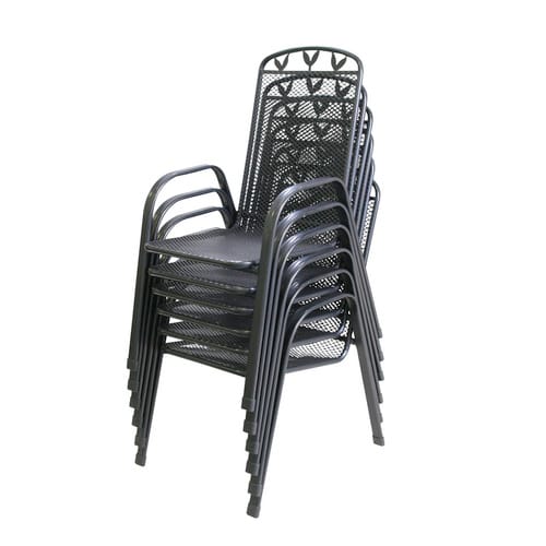 GREEMOTION Diningset »Toulouse«, eisengrau, Metall, 6 Sitzplätze
