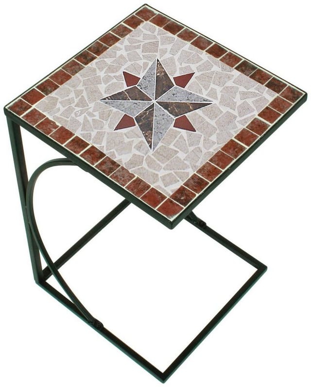 GARDEN PLEASURE Beistelltisch »AMARILLO«, BxLxH: 35 x 35 x 53 cm, Eukalyptusholz - weiss