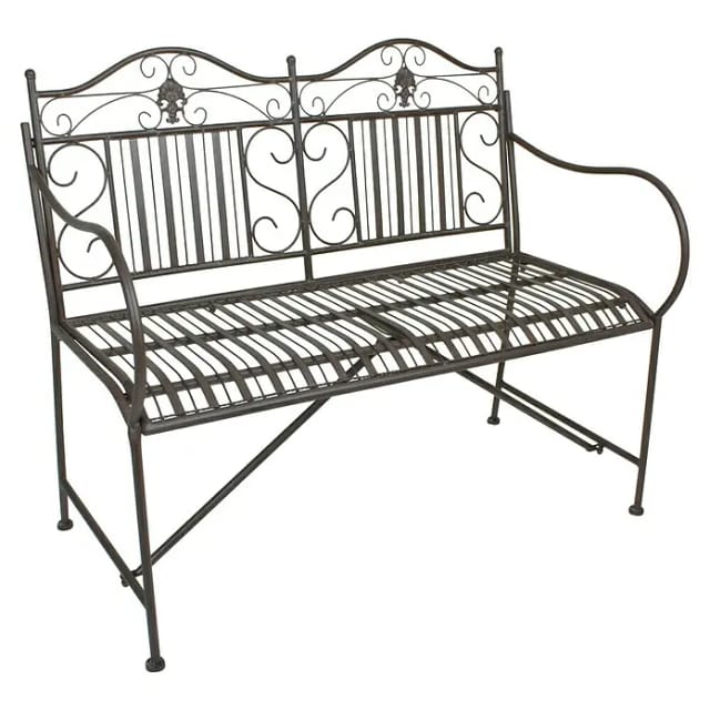 GARDEN PLEASURE Bank »MANGAN«, Metall, BxHxT: 106 x 91 x 57 cm - schwarz