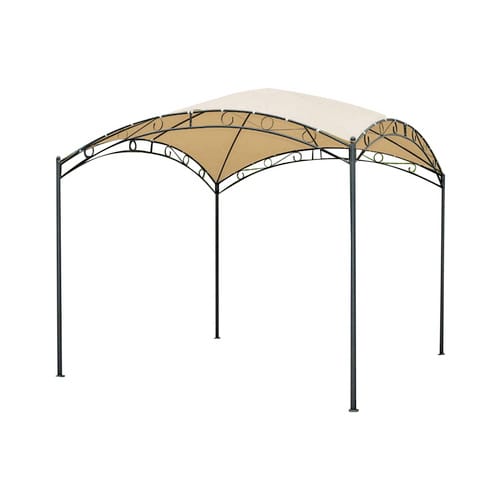 GARDEN PLEASURE Pavillon »HUDSON«, quadratisch, BxT: 295 x 295 cm - grau