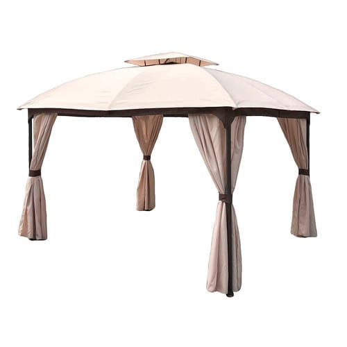 GARDEN PLEASURE Pavillon »PIRES«, rechteckig, BxT: 360 x 300 cm - grau