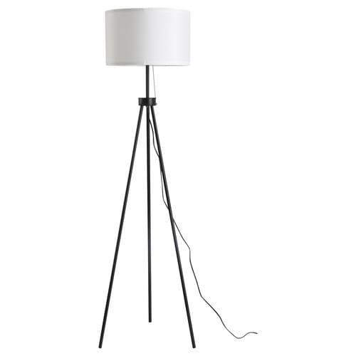 HOMCOM Stehleuchte, ⌀: 37 cm, Gestell aus Metall - schwarz