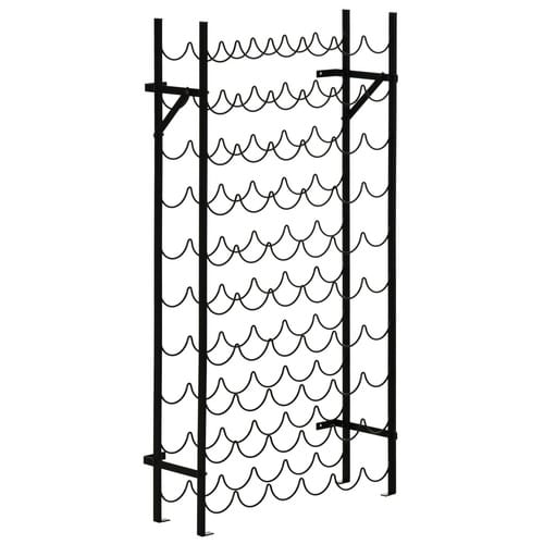 HOMCOM Weinregal, BxH: 20,5 x 118 cm, Metall - schwarz