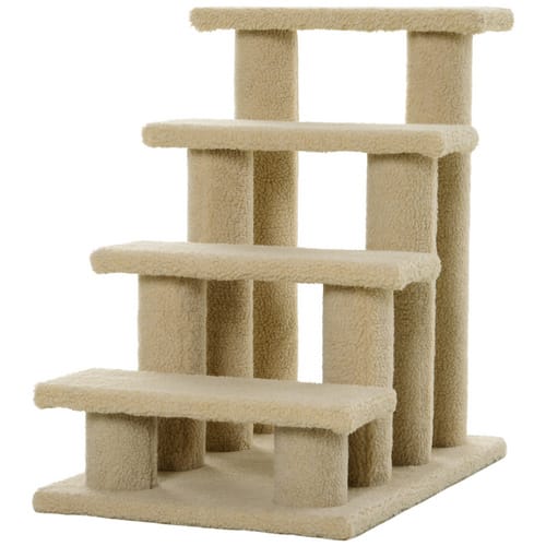 PawHut Treppe, 63 cm, beige