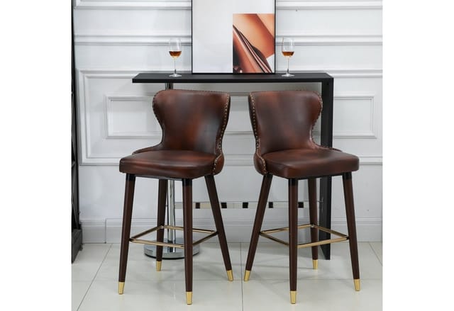 HOMCOM Barhocker, BxH: 63 x 101 cm, Stahl - schwarz