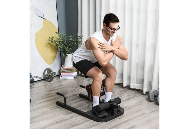 HOMCOM Beintrainer, schwarz, BxHxL: 97 x 56,5 x 50 cm