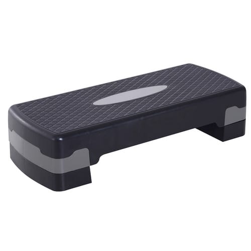 HOMCOM Steppbrett, schwarz/grau, BxHxL: 29 x 15 x 68 cm