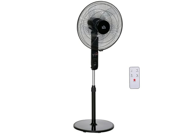 HOMCOM Standventilator, Ø 39 cm, schwarz