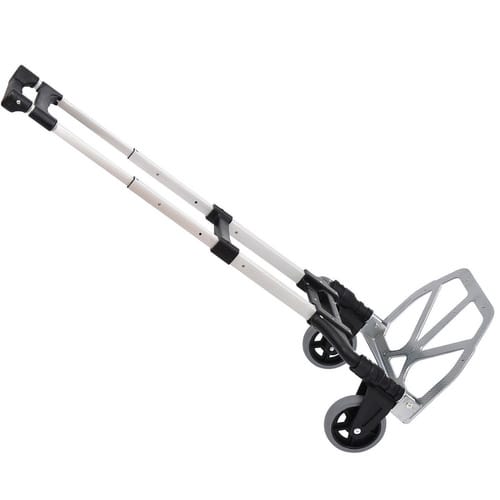 HOMCOM Sackkarre, max. 70 kg, Aluminium/Kunststoff - silberfarben