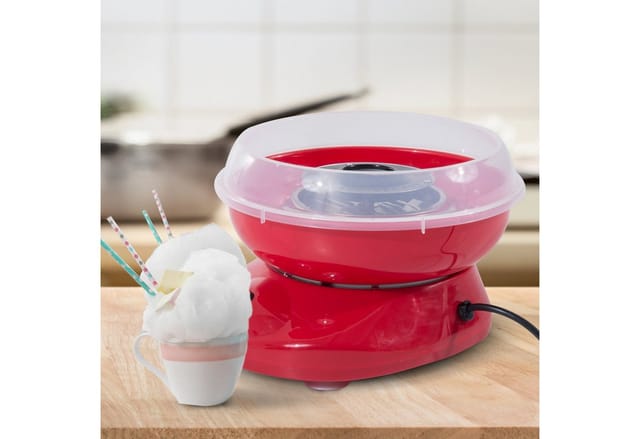HOMCOM Zuckerwattemaschine, 550 W, rot