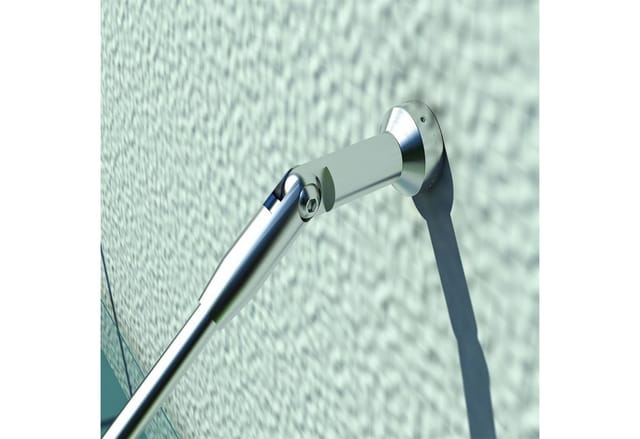 HOMCOM Vordach, transparent, Glas