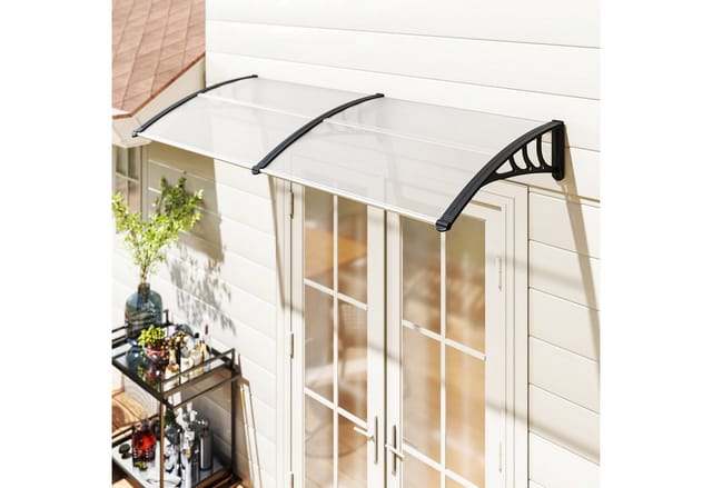 Outsunny Pultvordach, transparent, Polycarbonat (PC)