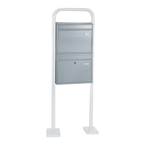 Rottner Tresor Briefkasten »Pisa«, edelstahlfarben, Edelstahl, (B x H:) 44 x 63,5 cm - grau