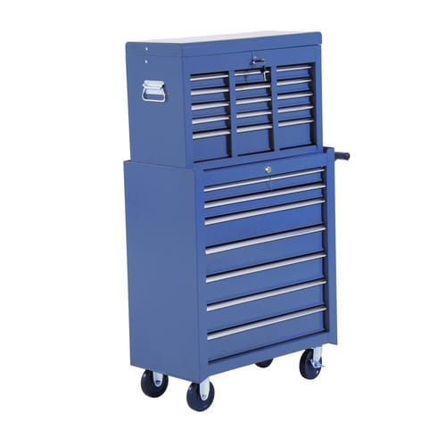 HOMCOM Werkstattwagen, BxH: 615 x 1130 mm, blau