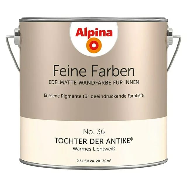 ALPINA Wandfarbe, 2,5 Liter für ca. 20-30m² - beige