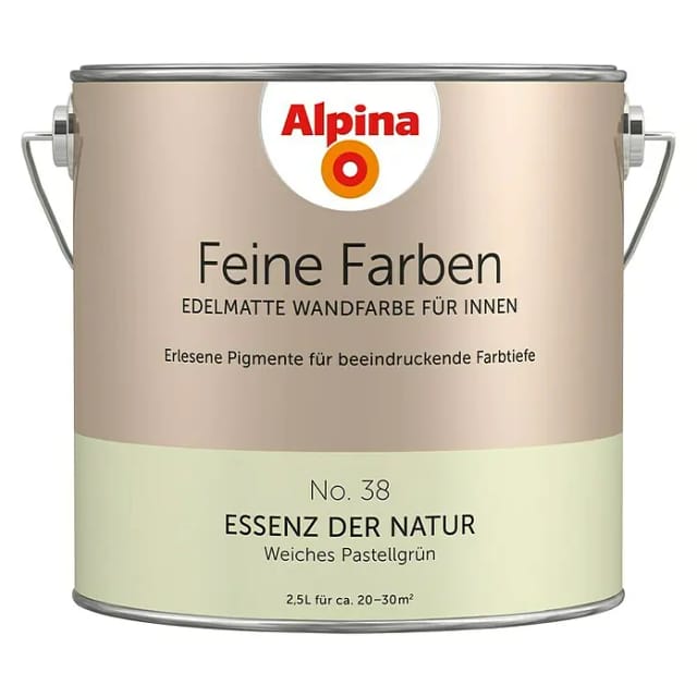 ALPINA Wandfarbe, 2,5 Liter für ca. 20-30m² - gruen