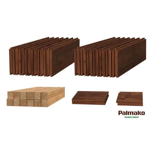 PALMAKO Fußboden, BxL: 296 x 200 cm, braun, für Gartenhaus Valentine 4,7 m2