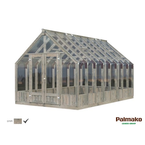 PALMAKO Gewächshaus »Emilia«, 483x300cm, grau imprägniert, Fichte