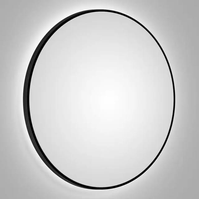 TALOS Dekospiegel, rund, Ø: 100 cm - schwarz