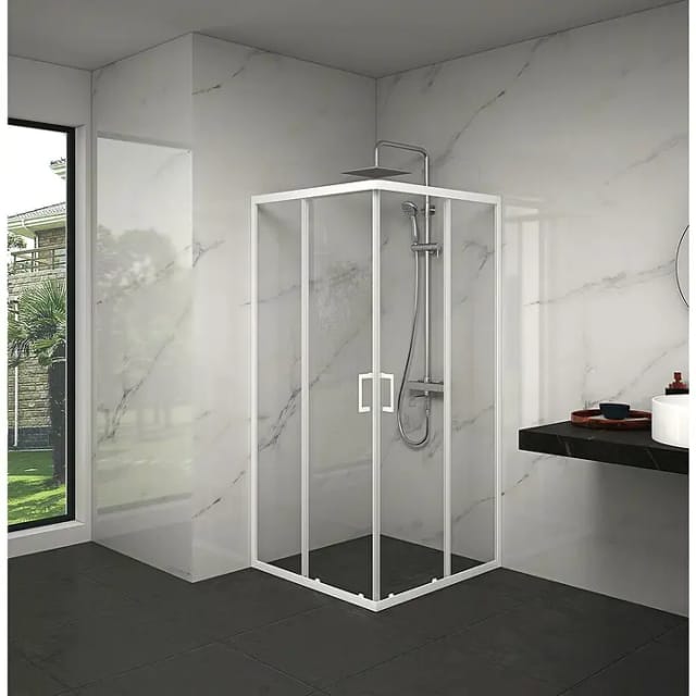 Marwell Glasdusche, HxT: 200 x 90 cm