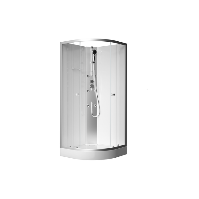 Marwell Komplettdusche »White Ocean«, HxT: 210 x 90 cm - weiss
