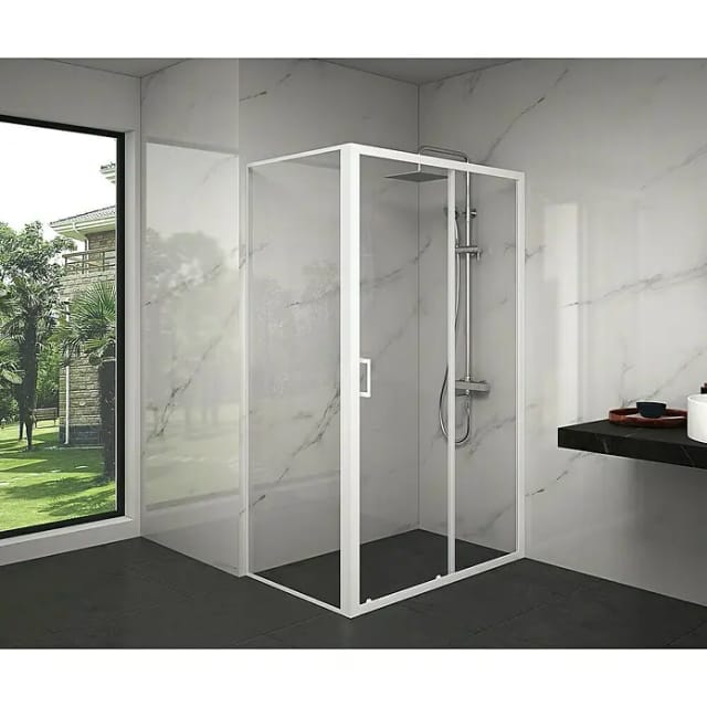 Marwell Glasdusche, HxT: 200 x 80 cm