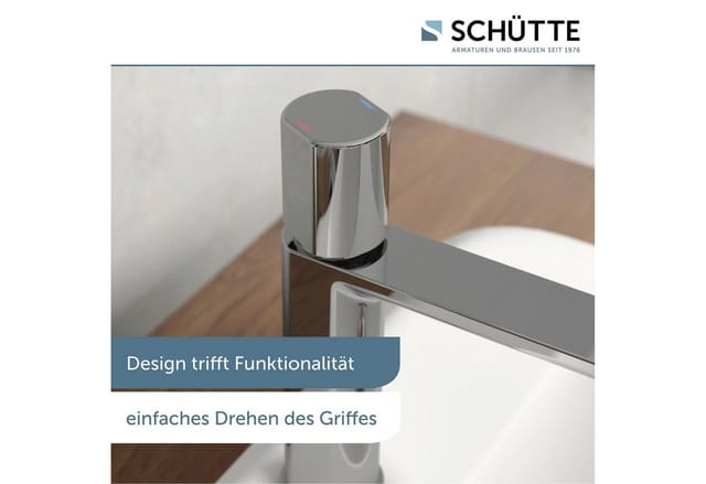 SCHÜTTE Waschtischarmatur »NEW YORK«, 3/8", chromfarben - silberfarben