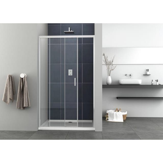 Sanotechnik Eckdusche »Elite«, 98-102x195cm, chrom - silberfarben