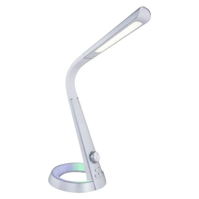 GLOBO LIGHTING Tischleuchte »MITTI«, Höhe: 64 cm, 8 W, Kunststoff matt, silber/weiß - weiss
