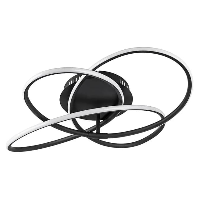 GLOBO LIGHTING Deckenleuchte, (BxHxL): 60 x 12,7 x 60 cm, Metall, 30 W - schwarz