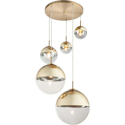 GLOBO LIGHTING Hängeleuchte, (BxHxL): 65 x 150 x 65 cm, Metall 40 W - goldfarben