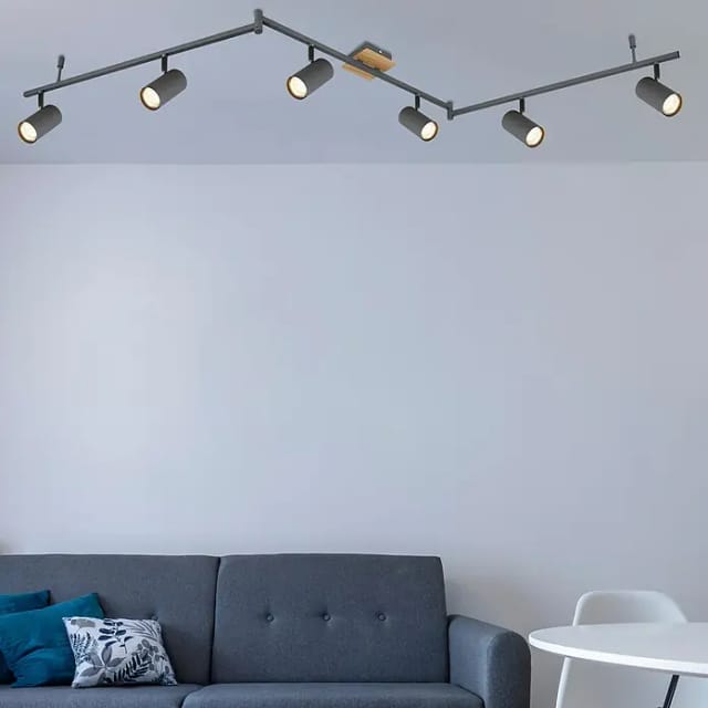 GLOBO LIGHTING Strahler »ROBBY«, Höhe: 185 mm, 35 W, Metall, für Innenbereich - grau