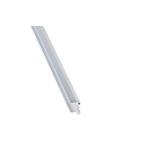 GUTTA Verlegeprofil, BxHxL: 20 x 16 x 2000 mm, Aluminium - silberfarben