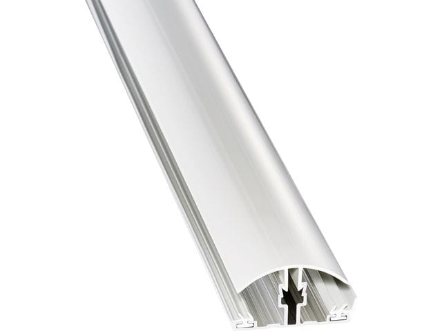 GUTTA Klemmprofil, Polyvinylchlorid (PVC), geeignet für 10 und 16 mm Stegplatten - silberfarben