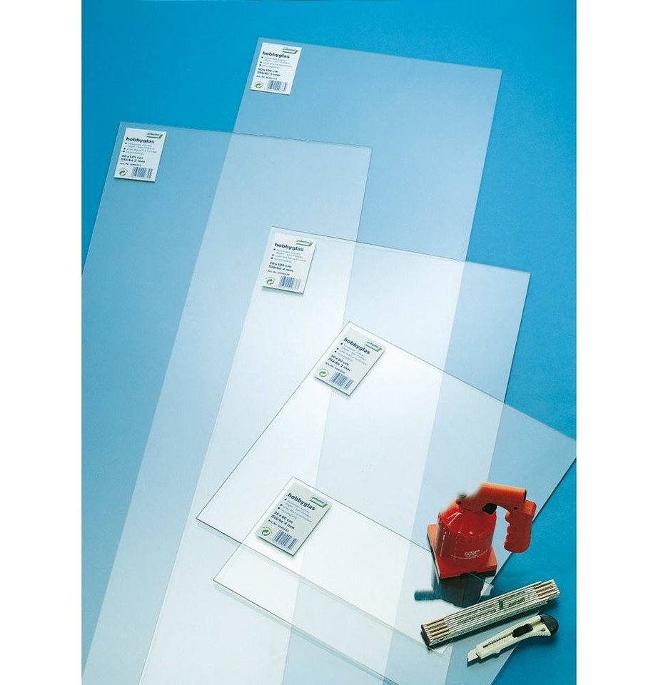 GUTTA Hobbyglas, BxLxS: 500 x 250 x 2 mm - transparent