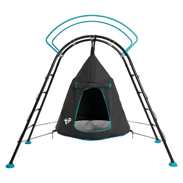 TP Toys Klettergrüst mit Hängesessel, BxHxT: 217 x 201 x 122 cm, schwarz/blau
