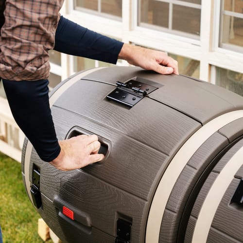 LIFETIME Komposter, 380 l, braun