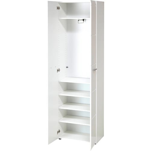 Garderobenschrank »ADANA«, BxHxT: 59 x 197 x 37 cm, Holz - weiss