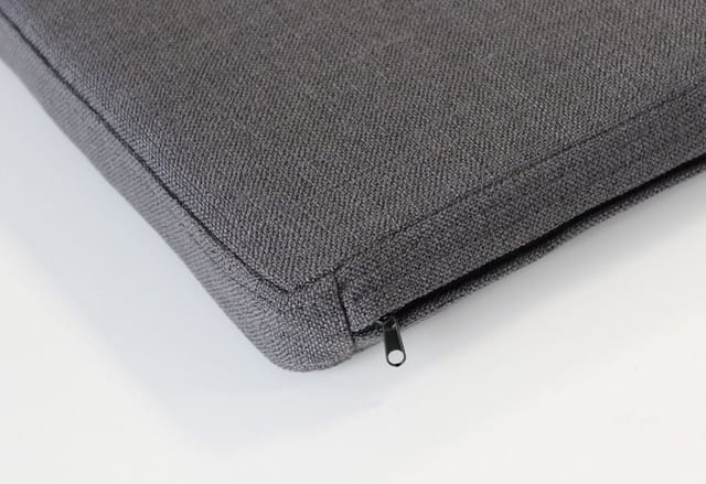 Sitzkissen BxL: 35 x 95 cm, Webstoff/Polyester, inkl. 2 Anti-Rutschpads - grau
