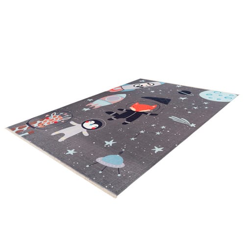 obsession Home Fashion Kinder-Teppich »My Greta «, BxL: 115 x 170 cm, rechteckig, Baumwolle/Polyester - grau