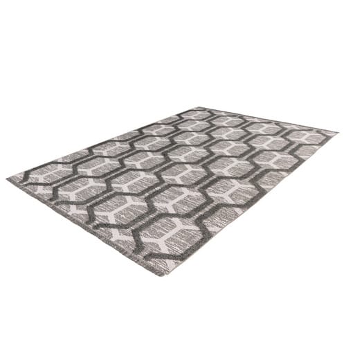 obsession Home Fashion Design-Teppich »My Nomad «, BxL: 120 x 170 cm, rechteckig, Baumwolle/Polyester - grau