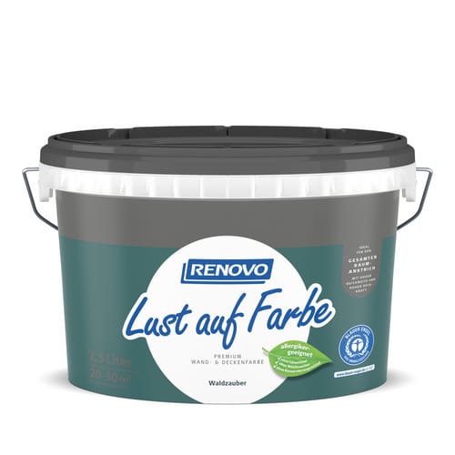 RENOVO Dispersion »Lust auf Farbe«, Waldzauber, 2,5 l, matt - gruen