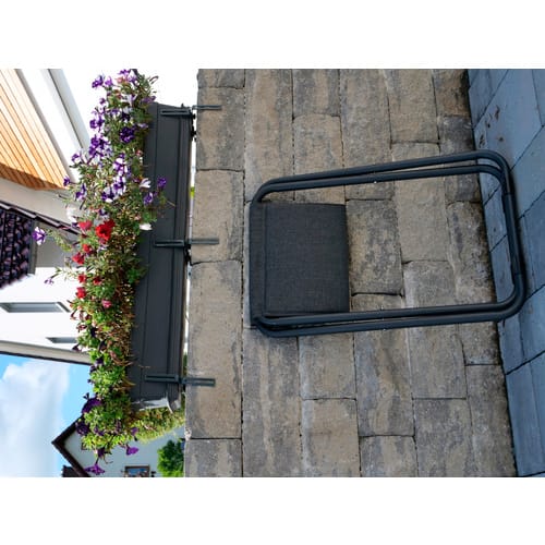 SUNGÖRL Klapphocker »Tirol«, BxH: 48 x 45 cm, blau/schwarz, klappbar