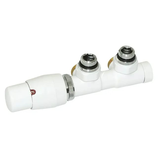 XIMAX Mittenanschlussgarnitur »Twins Eck«, weiß, inkl. Klemmset für 16 x 2 mm Kunststoffrohr, G1/2 Zoll - weiss