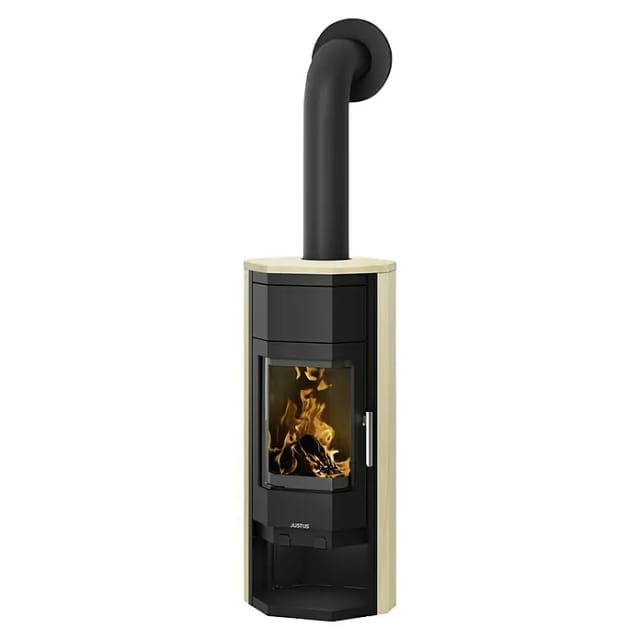 JUSTUS Kaminofen »Usedom 5 W+ 2.0«, Sandstein, 5,5 kW - schwarz
