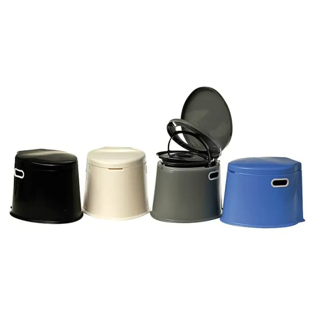 Yachticon Camping Eimertoilette, weiß, Kunststoff (PVC), für Camper - weiss