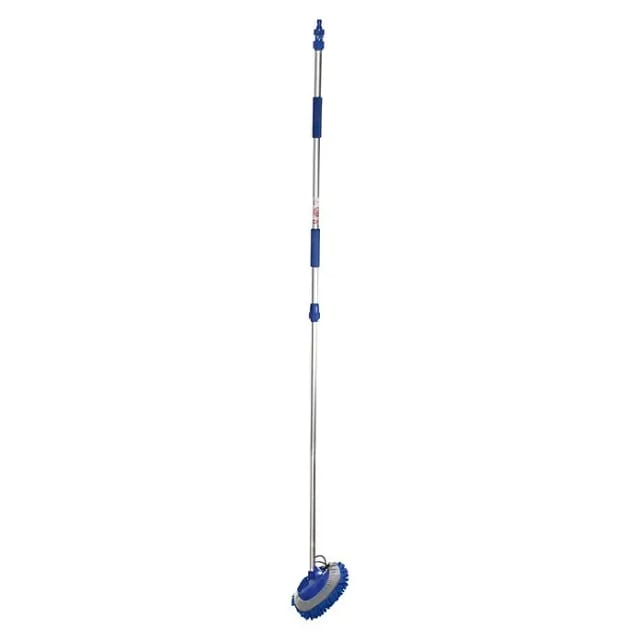 Yachticon Bürste, silberfarben/blau, Aluminium