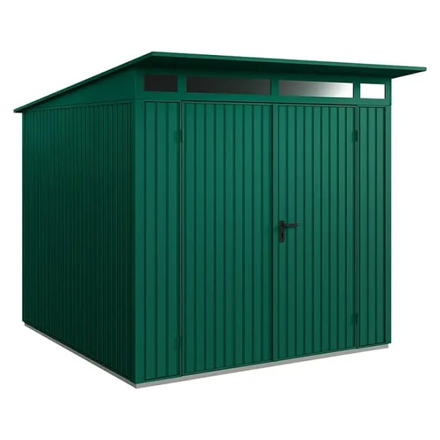 Ecostar Gerätehaus »Trend-P«, Metall, BxHxT: 238 x 232,3 x 238 cm (Außenmaße inkl. Dachüberstand) - gruen